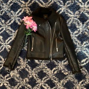 Leather Plush-Lined Jacked